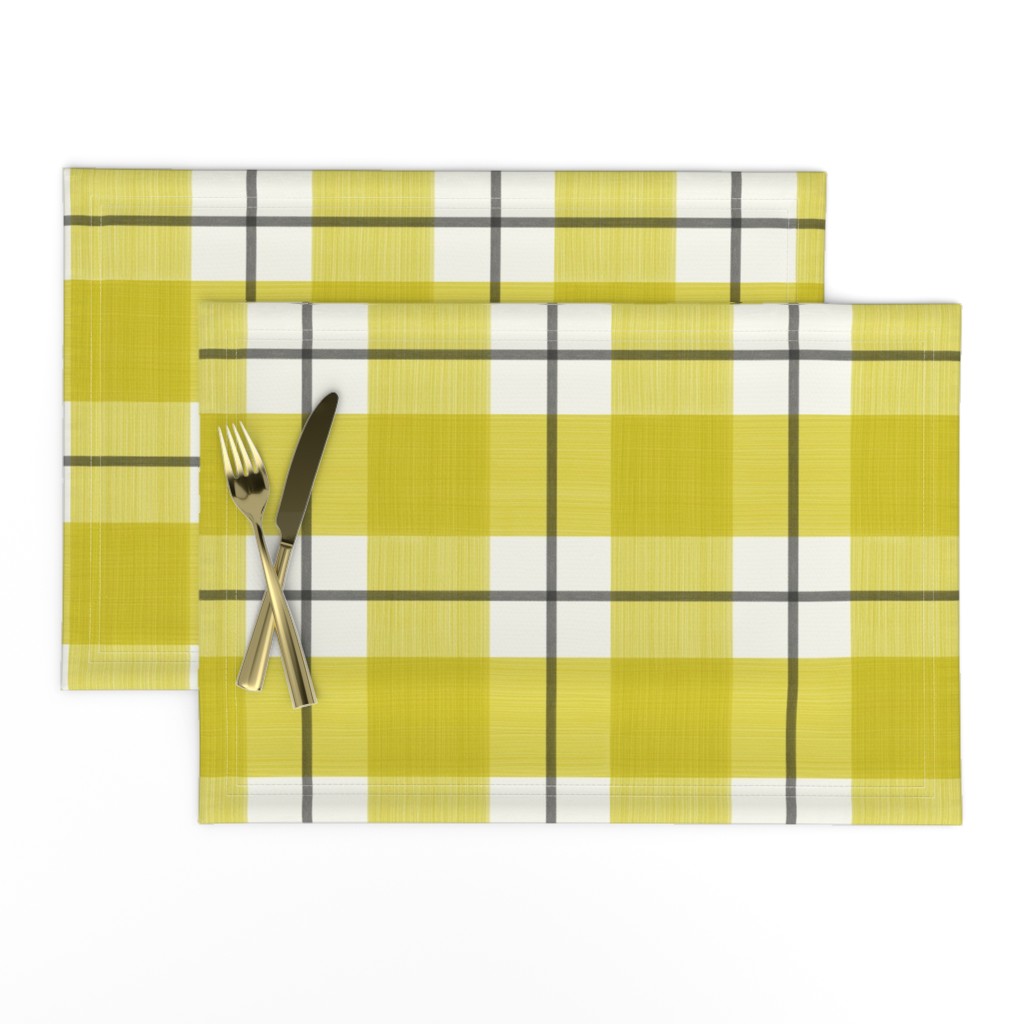 Double Buffalo Plaid Jill Lemon Yellow Black