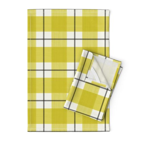 Double Buffalo Plaid Jill Lemon Yellow Black