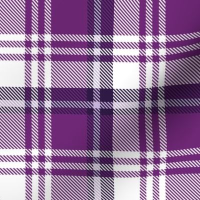 White Purple Plaid