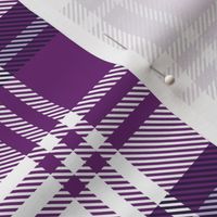 White Purple Plaid