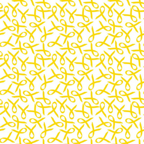 ribbon scattered ditsy gold-yellow