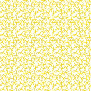 ribbon scattered ditsy gold-yellow small scale