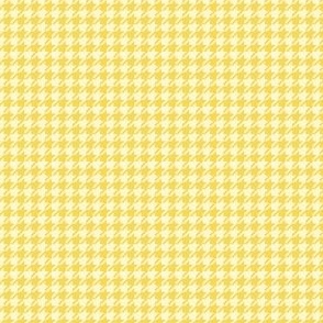 Small Yellow and White Houndstooth Check Geometric Blender Print