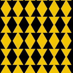 Black & Grunge-Yellow Diamonds & Bow-Ties