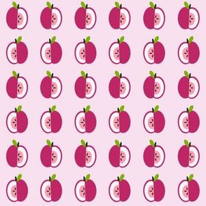 Tiny Apples Spaced, pink