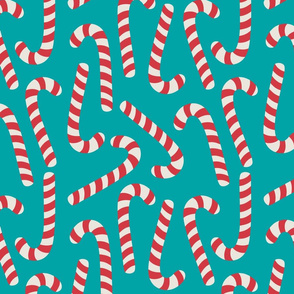 candy cane lane - magical christmas pattern