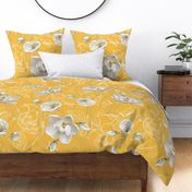 Southern Magnolias | Large | Yellow #f4be49 PMS142
