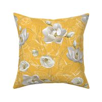 Southern Magnolias | Yellow #f4be49 PMS142