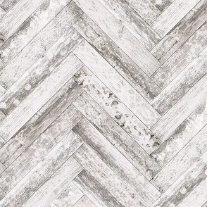 Vintage Wood Chevron Tiles Herringbone White Beige Brown