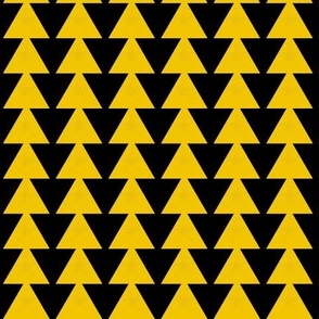 Black & Grunge-Yellow Stacked Cones