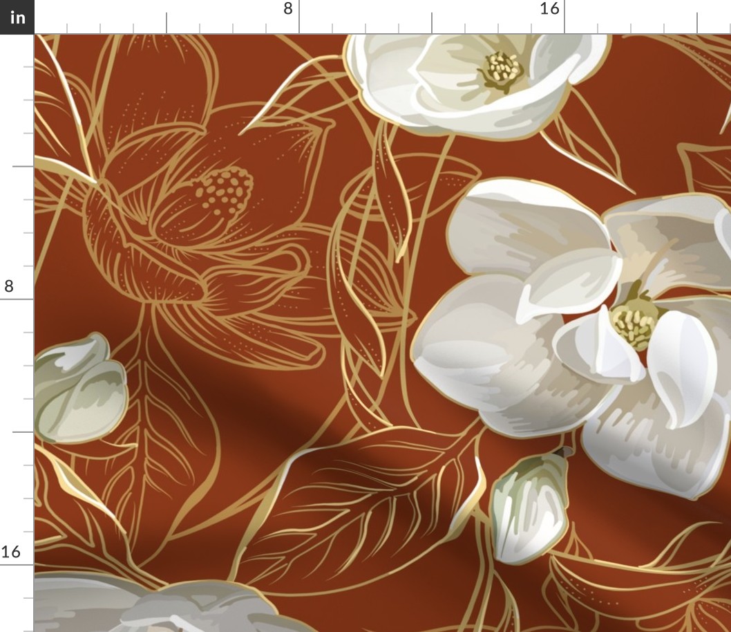 Southern Magnolias | Large | Cedar #8a3613