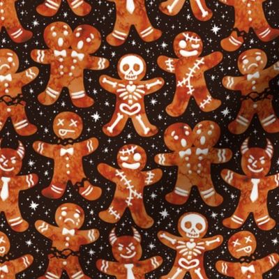 Gingerdead Men - Spooky Gingerbread - Black