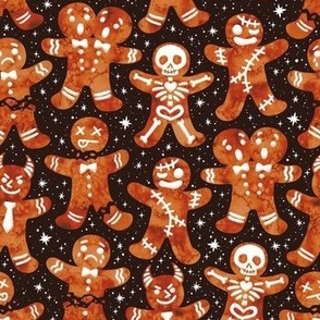 Gingerdead Men - Spooky Gingerbread - Black