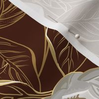 Southern Magnolias | Chocolate Brown #471a00