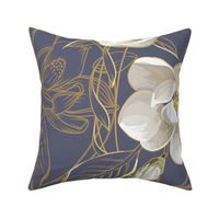 Southern Magnolias | Large | Blue Gray Plum #606278