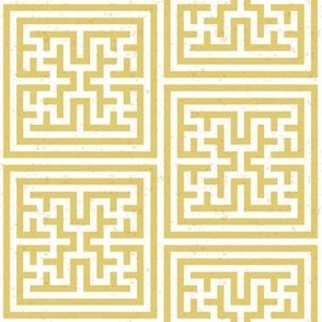 Geometric oriental - goldenrod