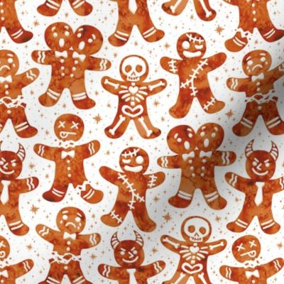 Gingerdead Men - Spooky Gingerbread -White
