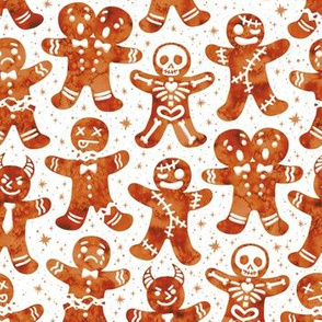 Gingerdead Men - Spooky Gingerbread -White