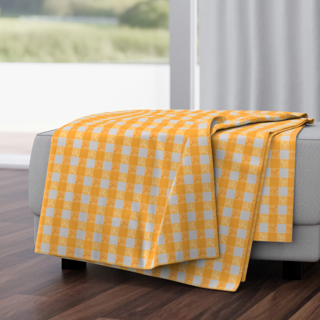 Crawfish Table Cloth - Yellow