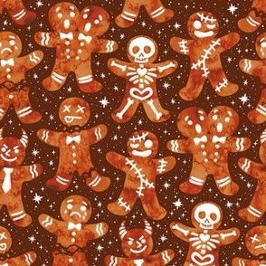 Gingerdead Men - Spooky Gingerbread -Brown
