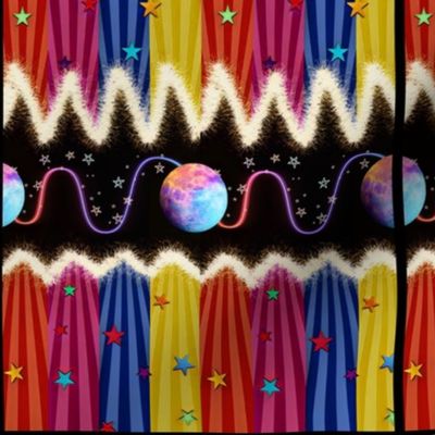 Cosmic Carnival Canopy Around the World - Lg Scale