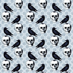 raven and skull