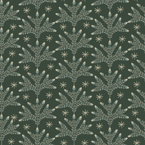 Winter Flora - Dark Green