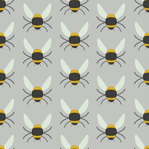 Geometric Bees - Grey