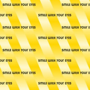 Smile with your eyes - yellow small scale - for masks
