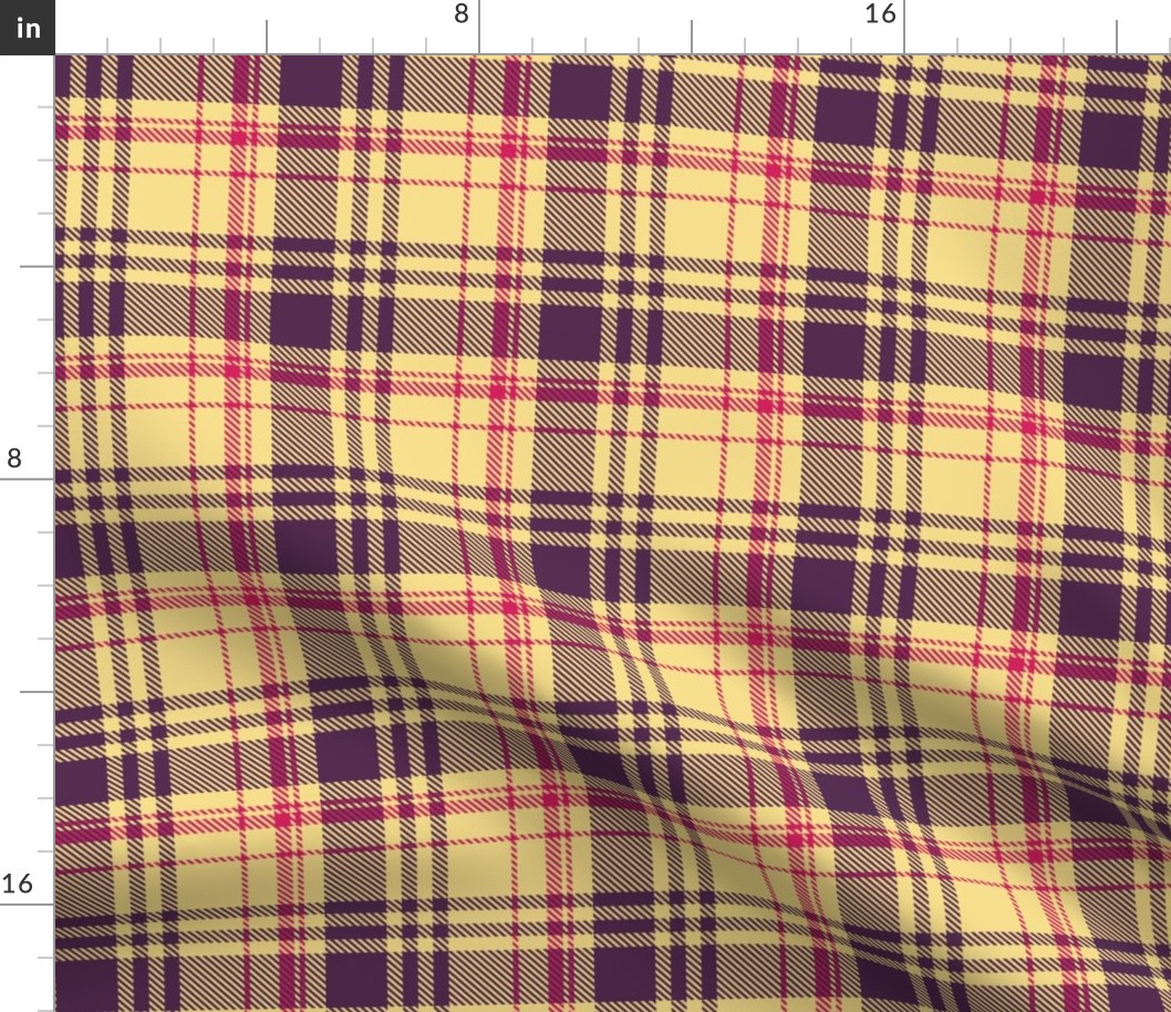 Yellow Purple Plaid