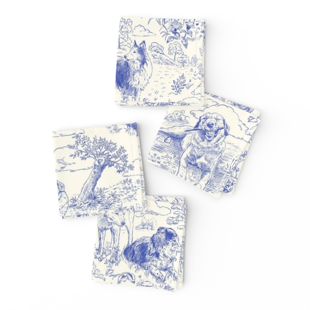 Country Dogs Toile