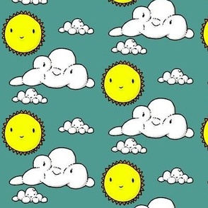 happy little clouds
