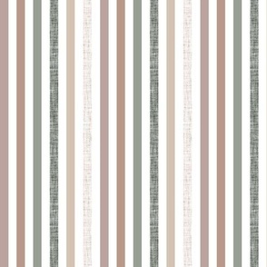 1/4" binding stripes: mauve, laurel, taupe