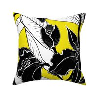 Black and white yellow-2 orchid 2020