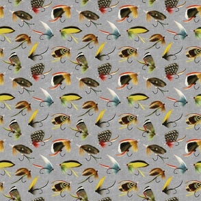 Vintage Fishing Fabric, Wallpaper and Home Decor