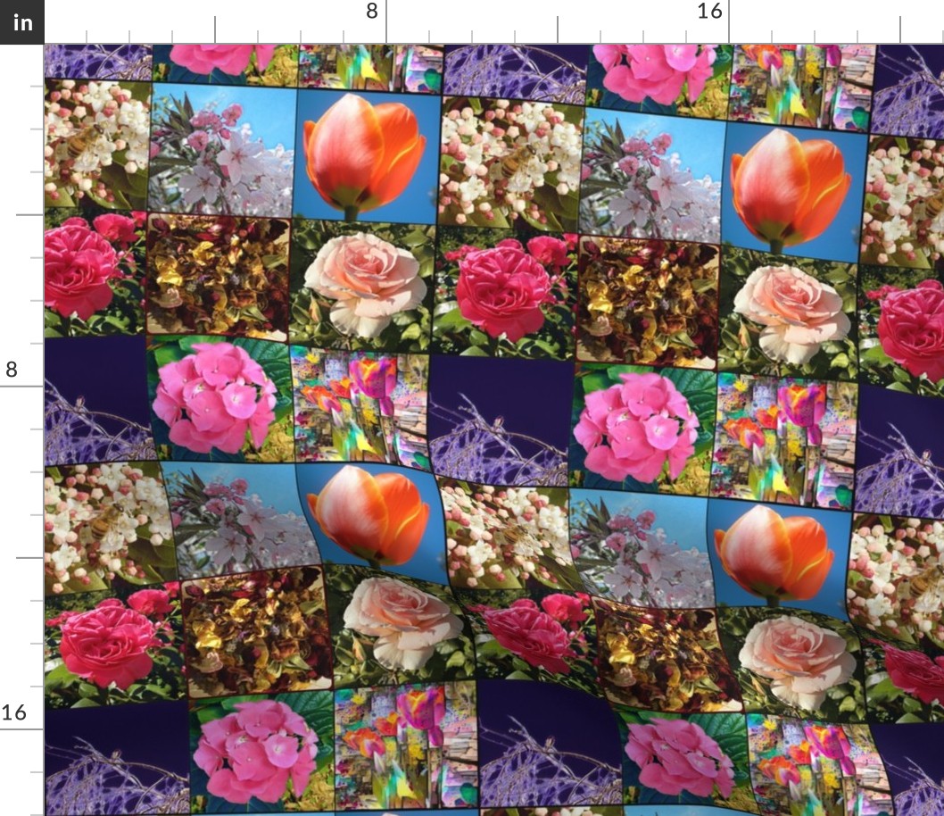 Spring Garden Patchwork #1 - medium