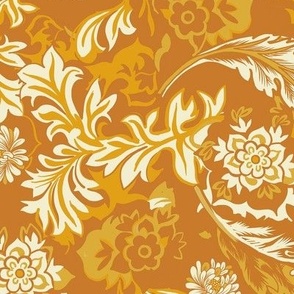 70s William Morris style vintage pattern