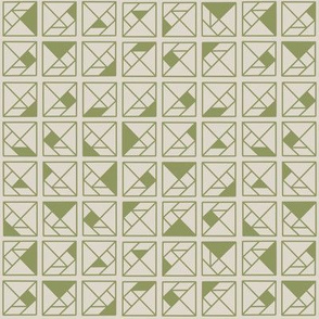 geometric squares green-small scale