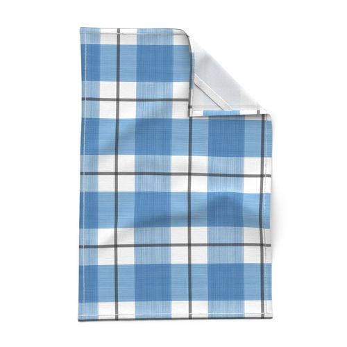 Double Buffalo Plaid Jill Custom Blue Dots  Black