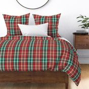 Christmas tartan plaid with tropical touch