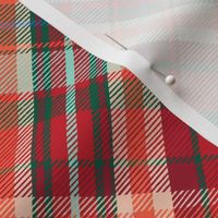 Christmas plaid with a tropical touch - diagonal