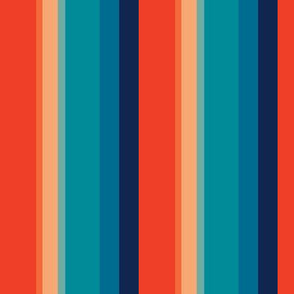 retro stripes in vintage colors