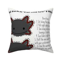 Wild Axolotl "Cut and Sew" Mini Pillow
