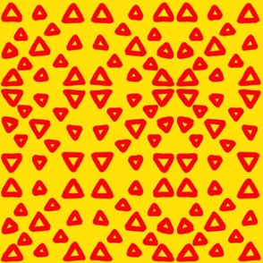 red triangles on yellow2
