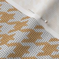 Beige and White Houndstooth Plaid