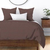 Cocoa Brown and Black Houndstooth Plaid