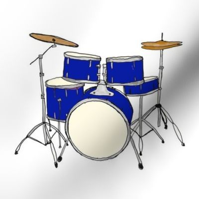 Blue Drum Set 