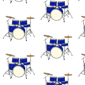 Blue Drum Set 