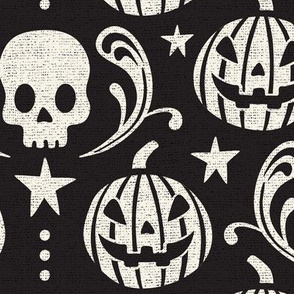 Haunted Pumpkin Patch - Black Ivory Large Scale
