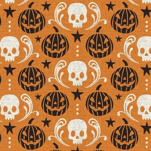 Haunted Pumpkin Patch - Orange Black Regular Scale